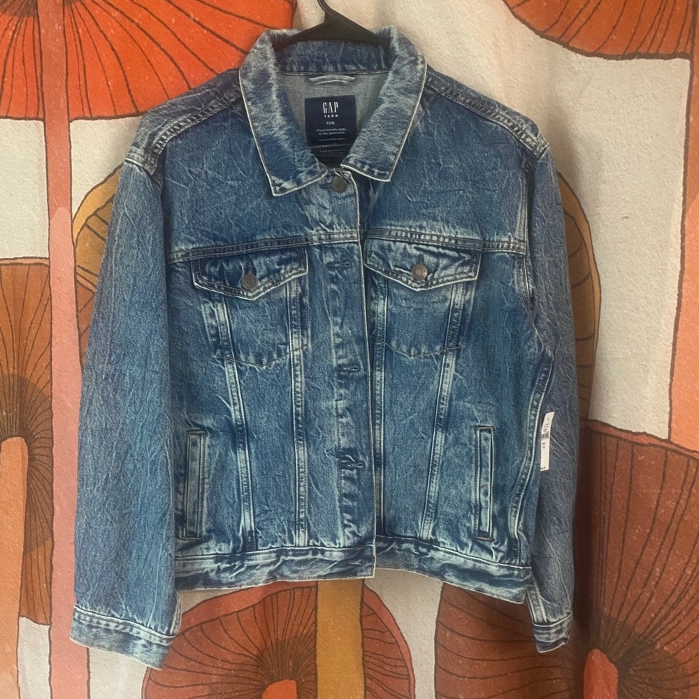 NWT GAP Distressed Jean Jacket